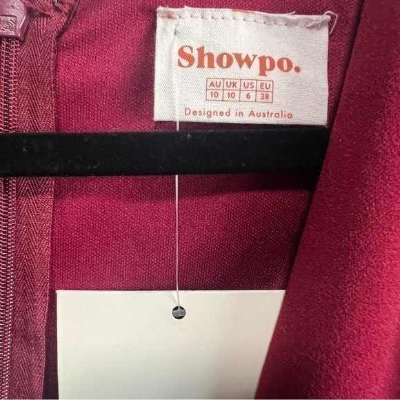 Showpo Take me higher playsult in wine, New with Tags - Picture 3 of 4